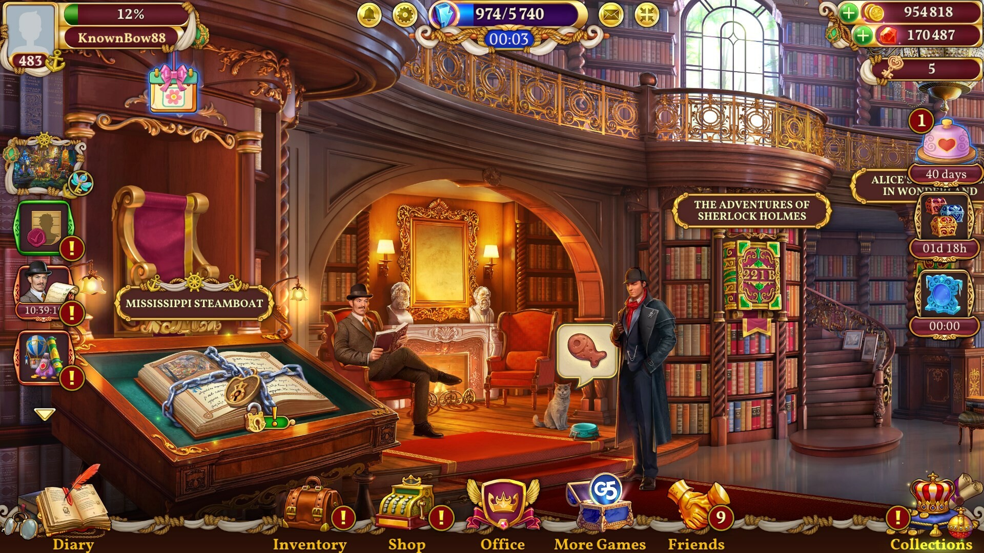 Sherlock: Hidden Object & Match-3 Mystery