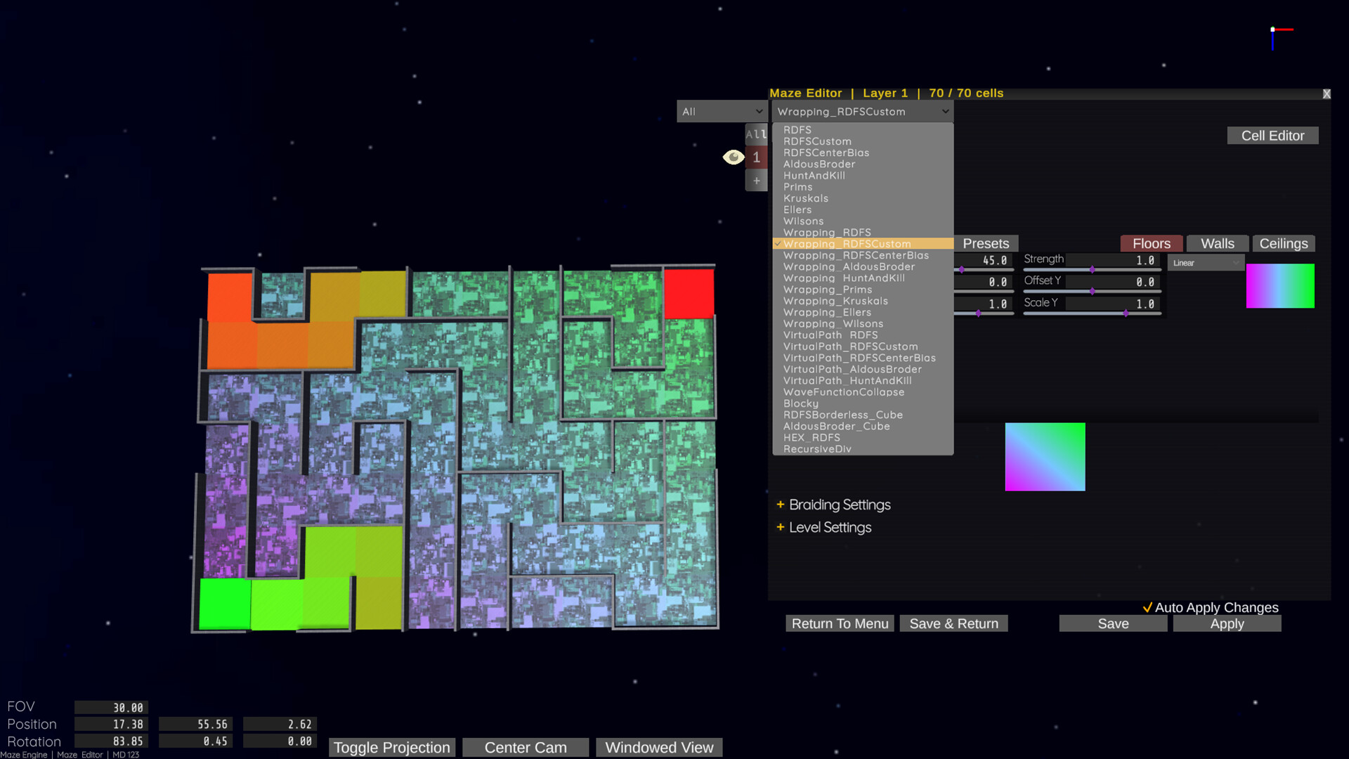 Maze Engine - In Game Level Editor screenshot 3