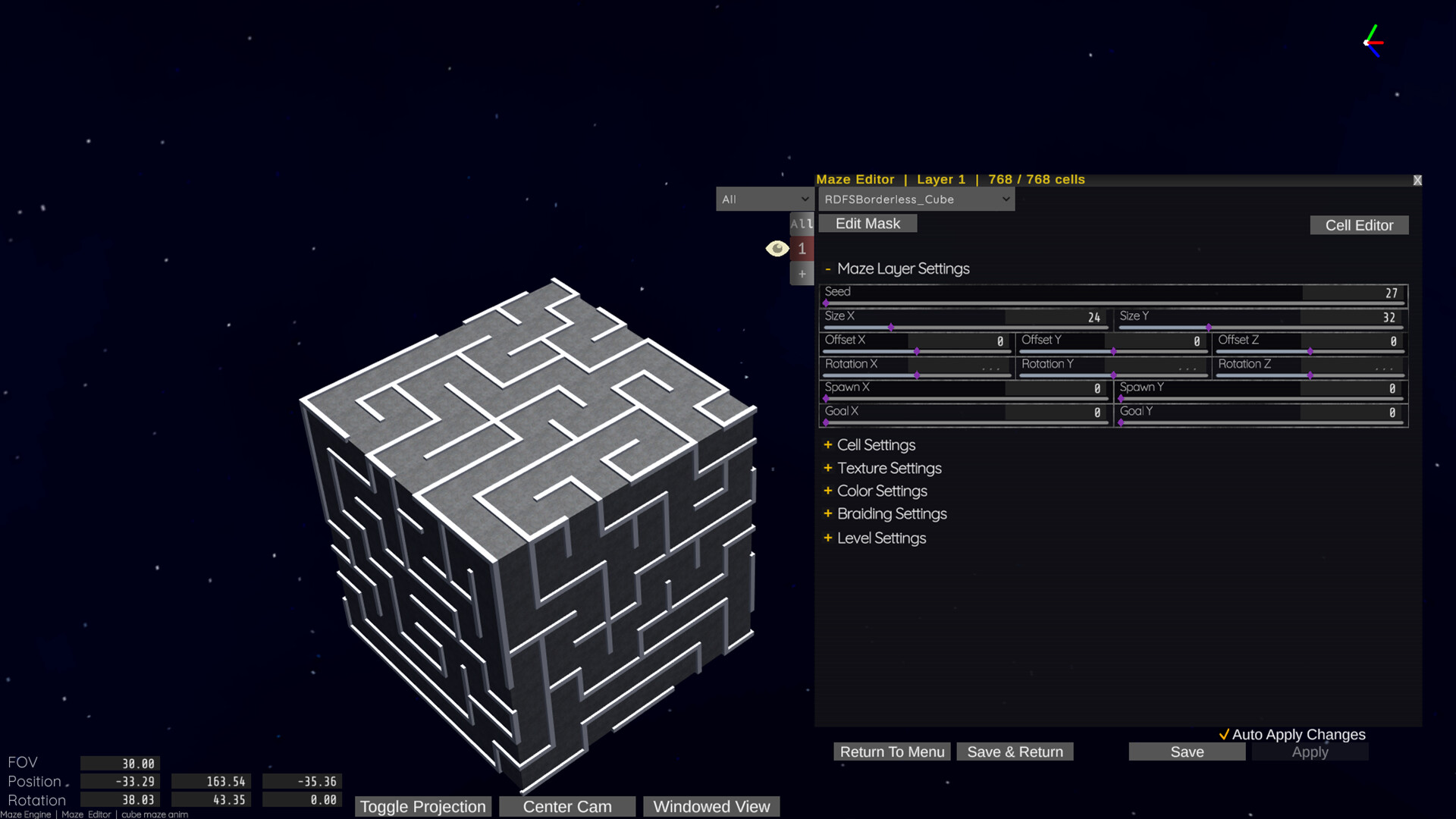 Maze Engine - In Game Level Editor screenshot 1