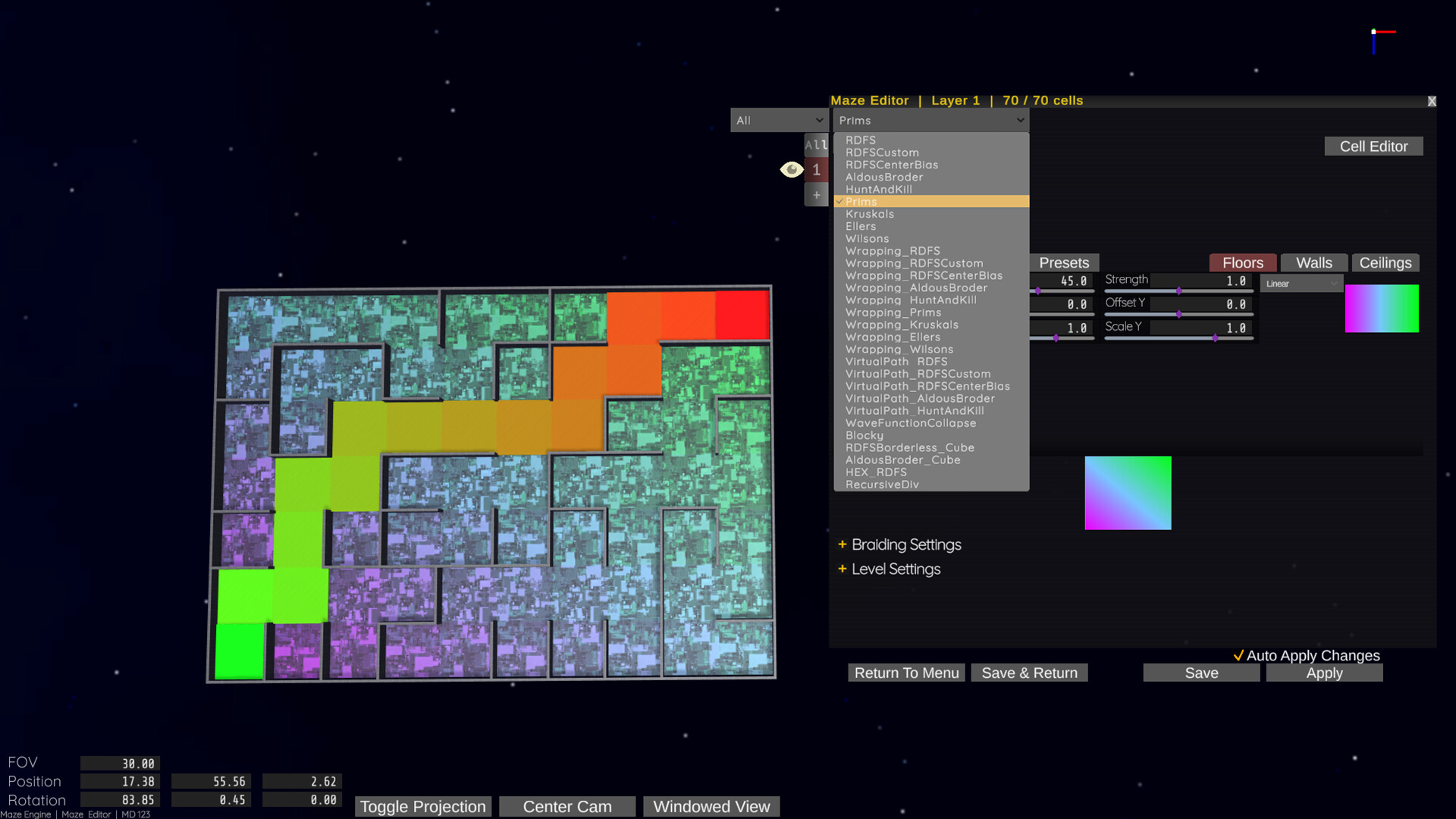 Maze Engine - In Game Level Editor screenshot 2