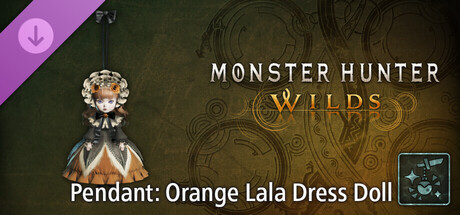 Monster Hunter Wilds - Pendant: Orange Lala Dress Doll