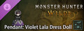 Monster Hunter Wilds - Accessoire : Poupée Barina violette