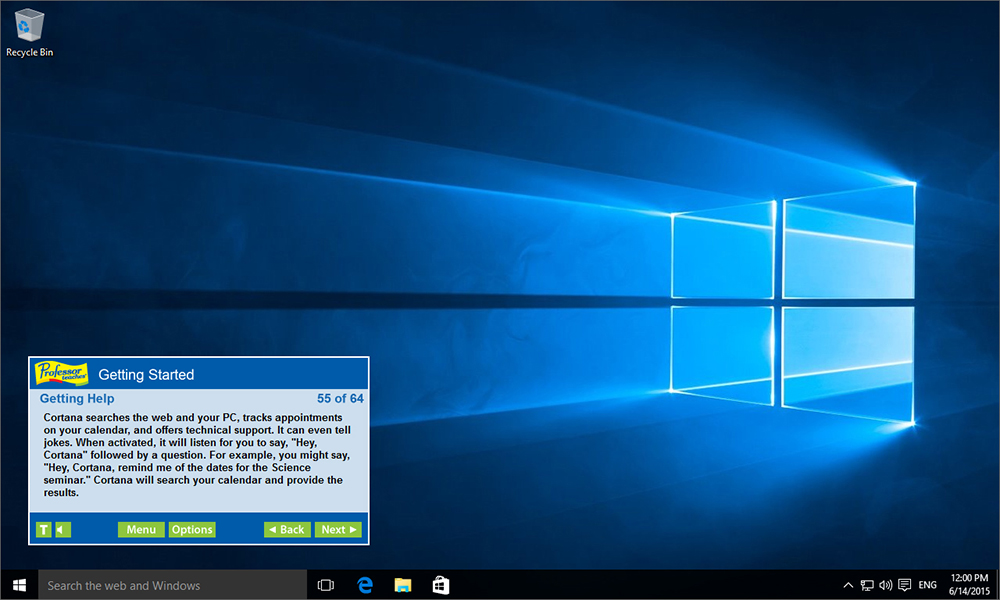 Professor Teaches® Windows 10 screenshot 2