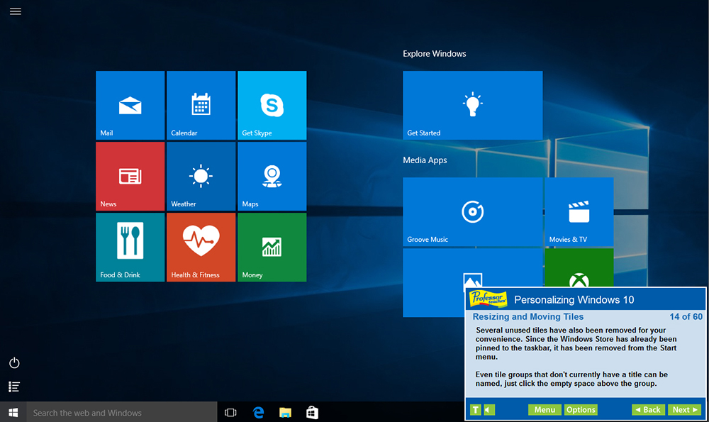 Professor Teaches® Windows 10 screenshot 1