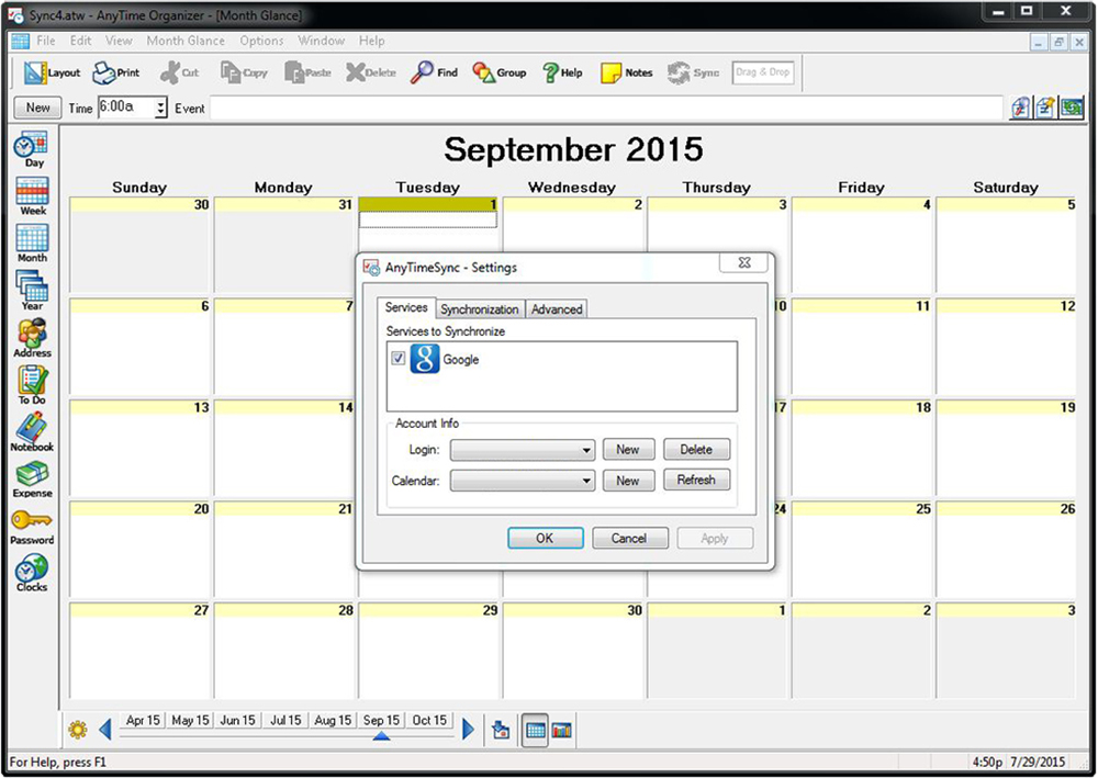 AnyTime® Organizer 15 screenshot 5