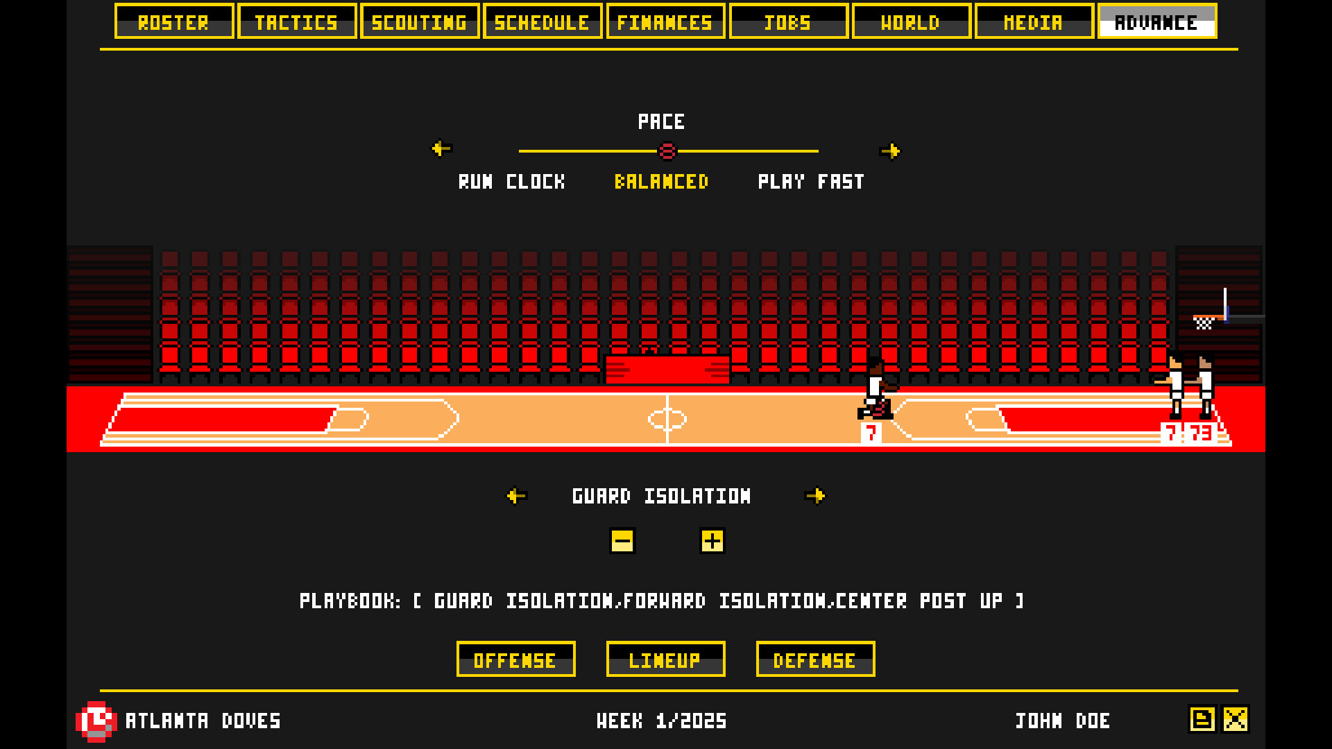Retro Basketball Manager screenshot 3