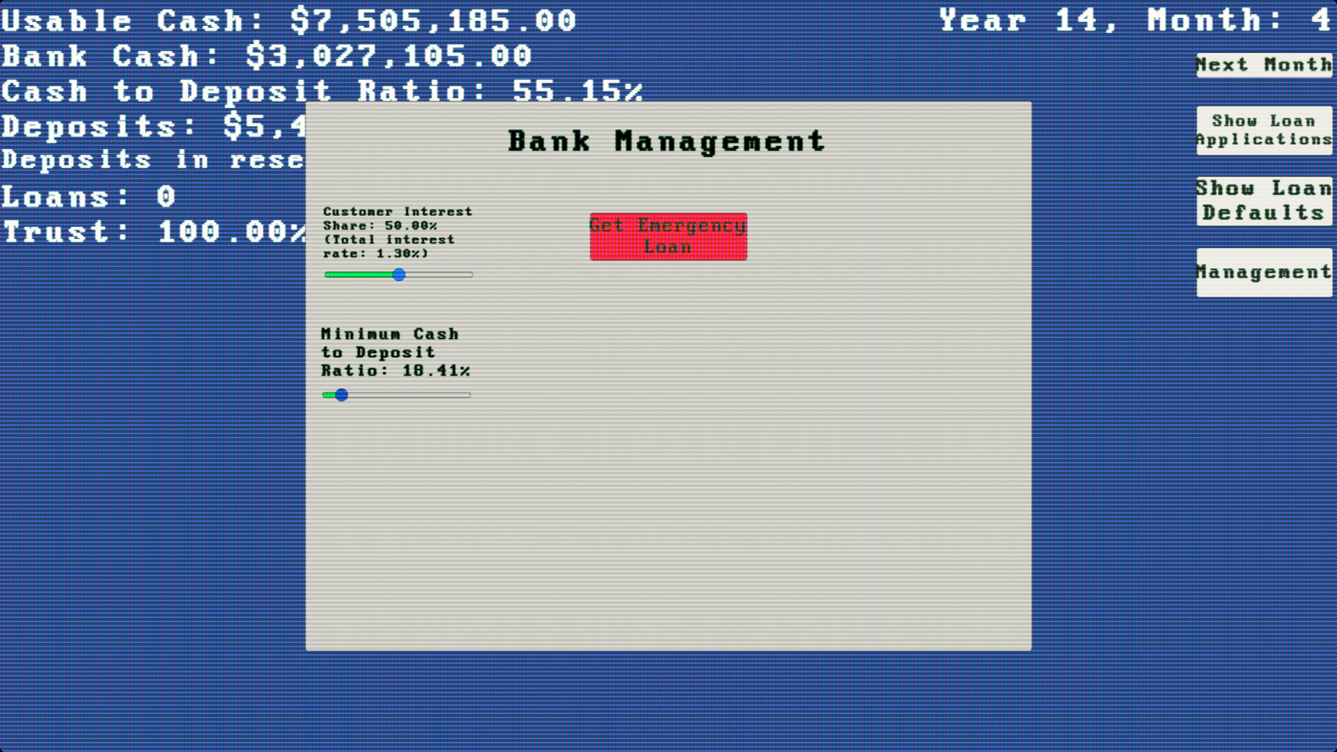 BankingSim screenshot 2