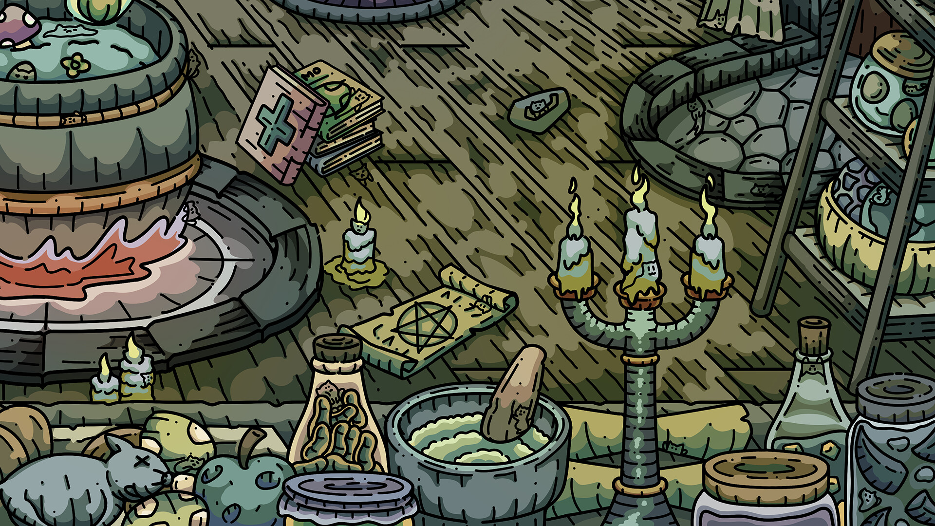100 Witch Cats screenshot 3