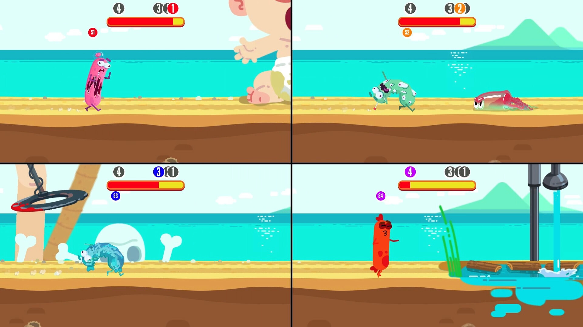 Run Sausage Run: Eyes, Brains and Bones screenshot 5