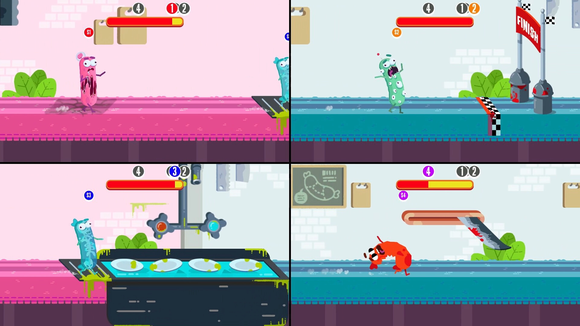 Run Sausage Run: Eyes, Brains and Bones screenshot 2