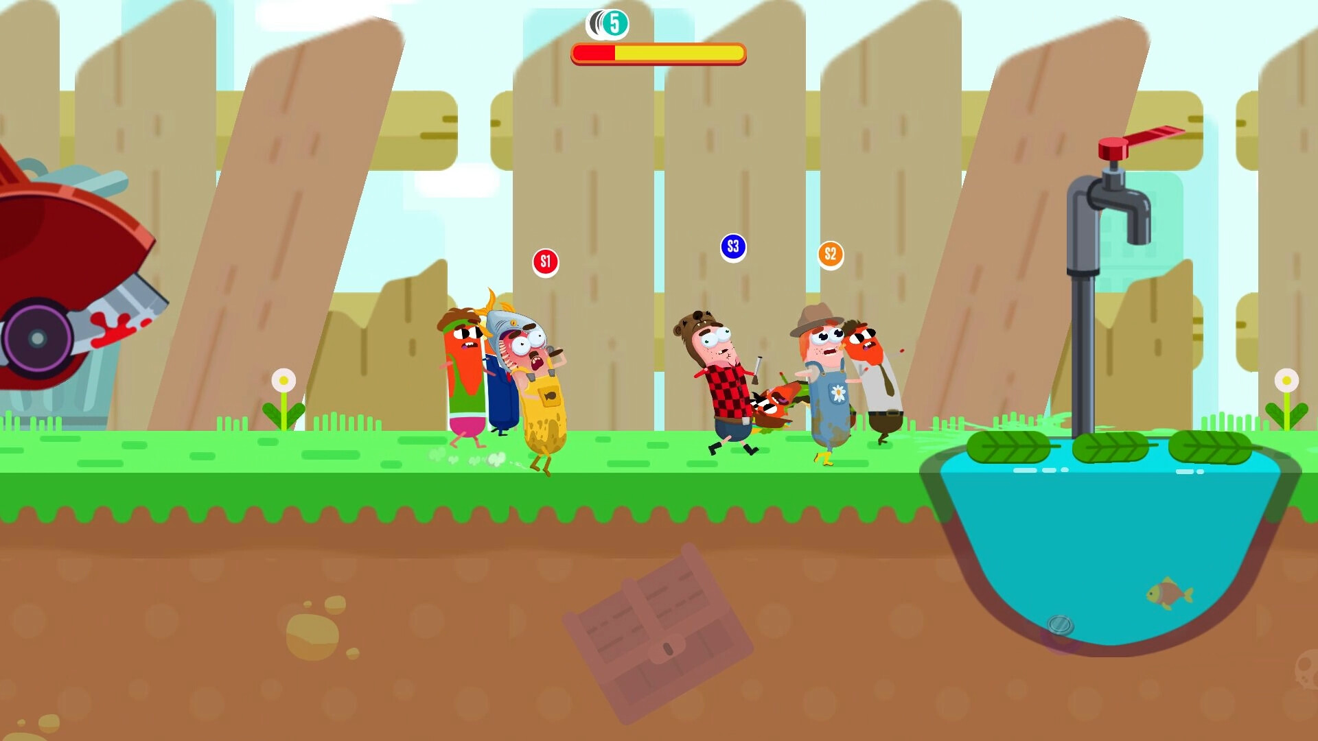 Run Sausage Run: Fish, Plant and Hunt screenshot 3