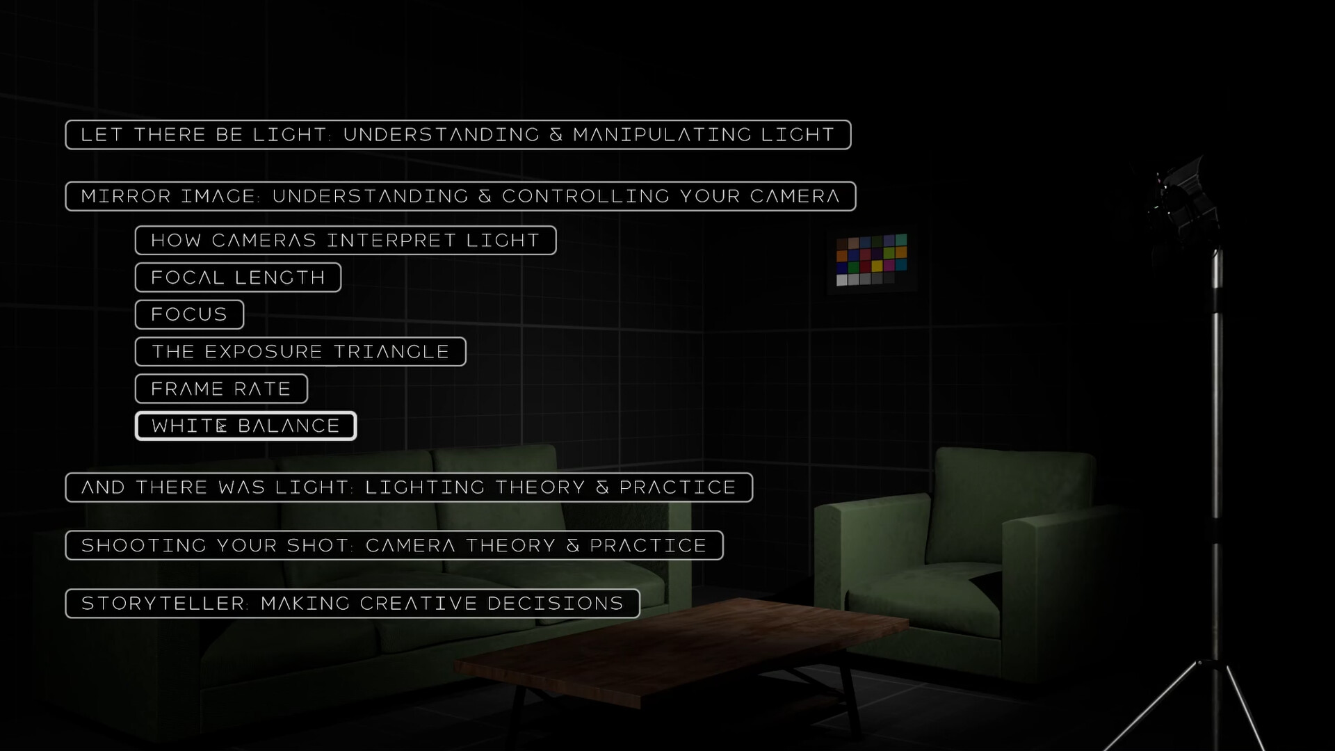 Optix: Cinematography Masterclass screenshot 3