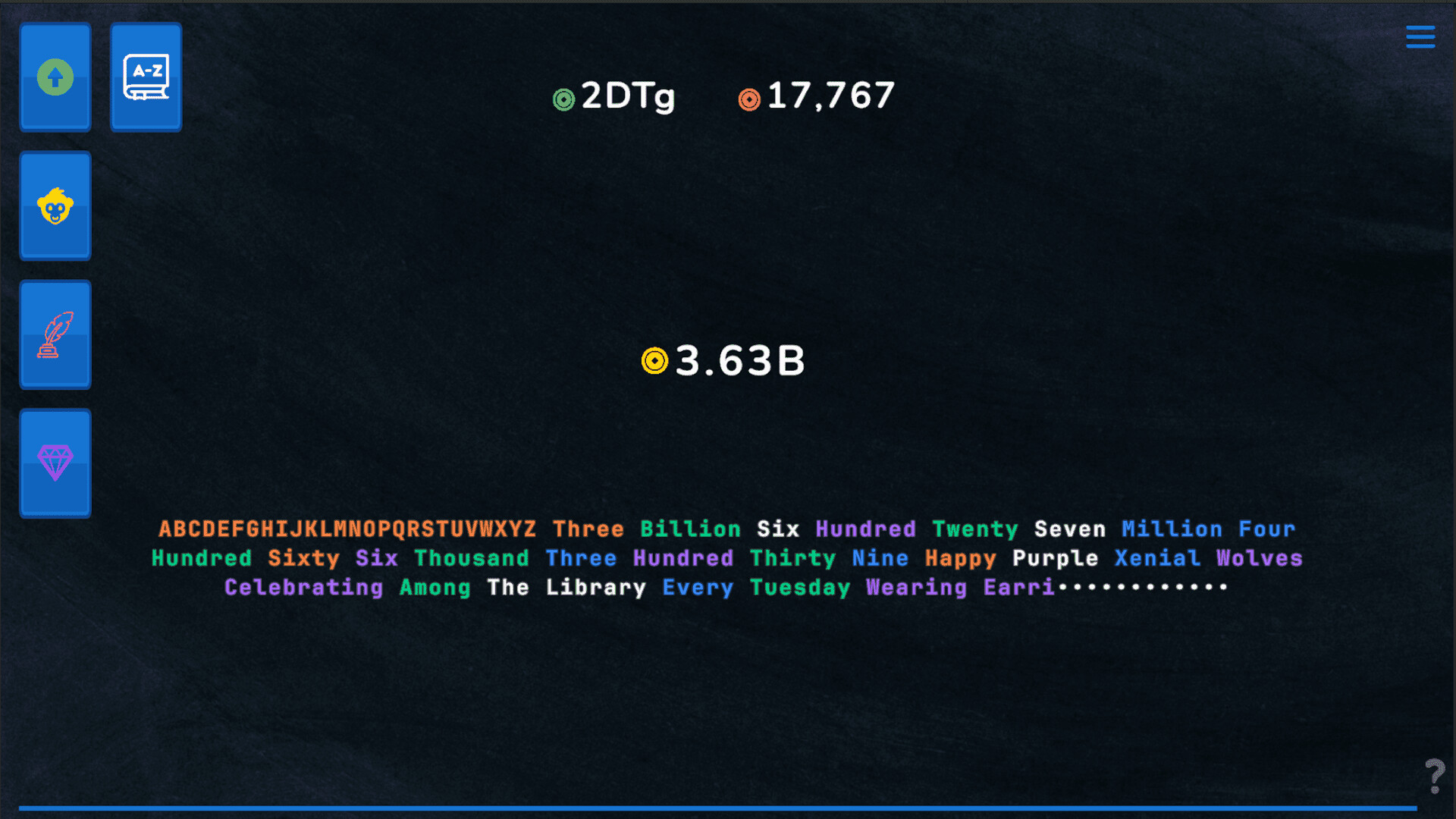 Numenclature screenshot 1