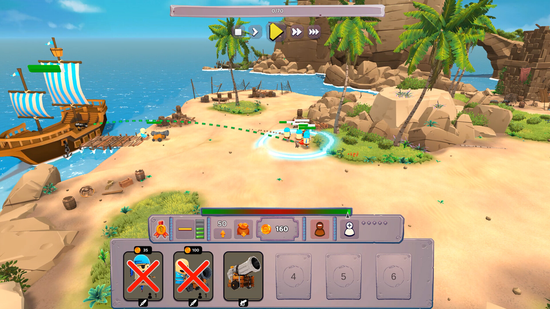 Pirate Rush screenshot 2