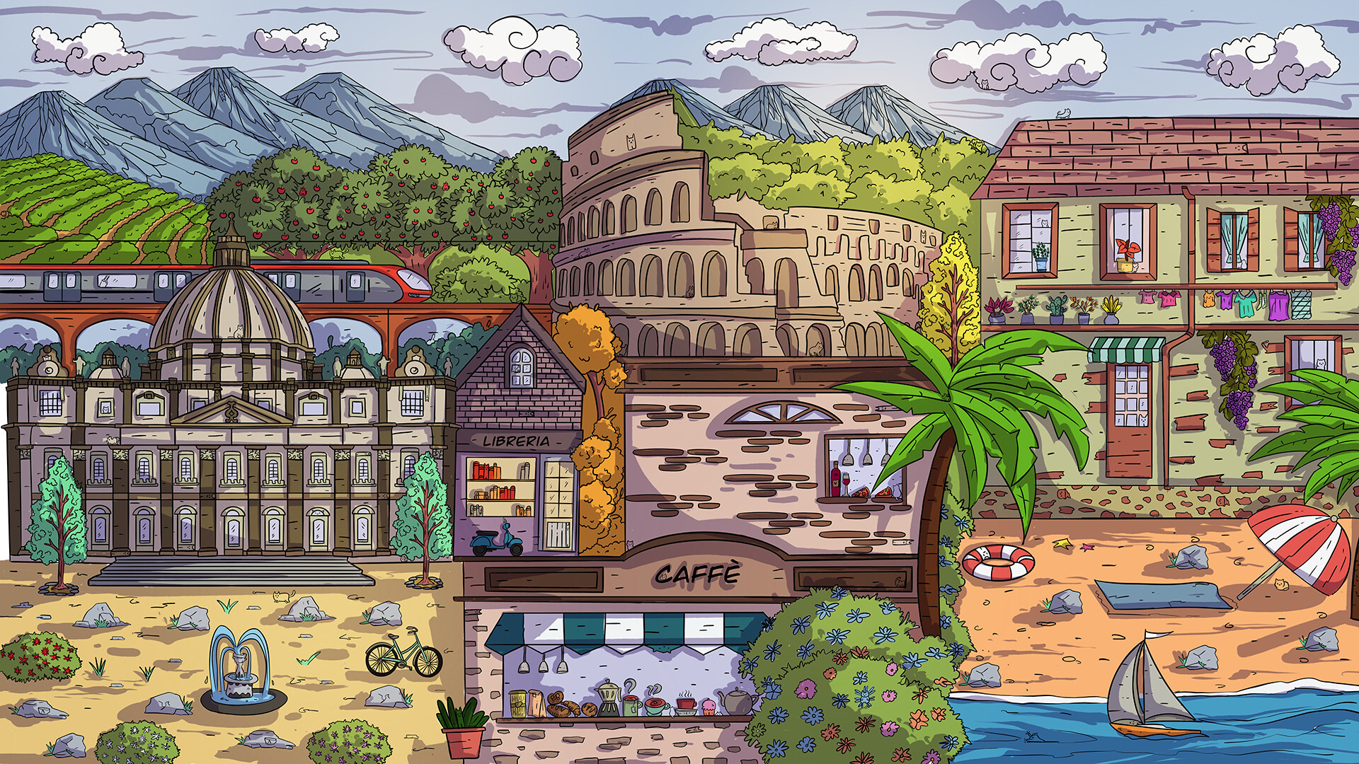100 Italy Cats - Artbook screenshot 3