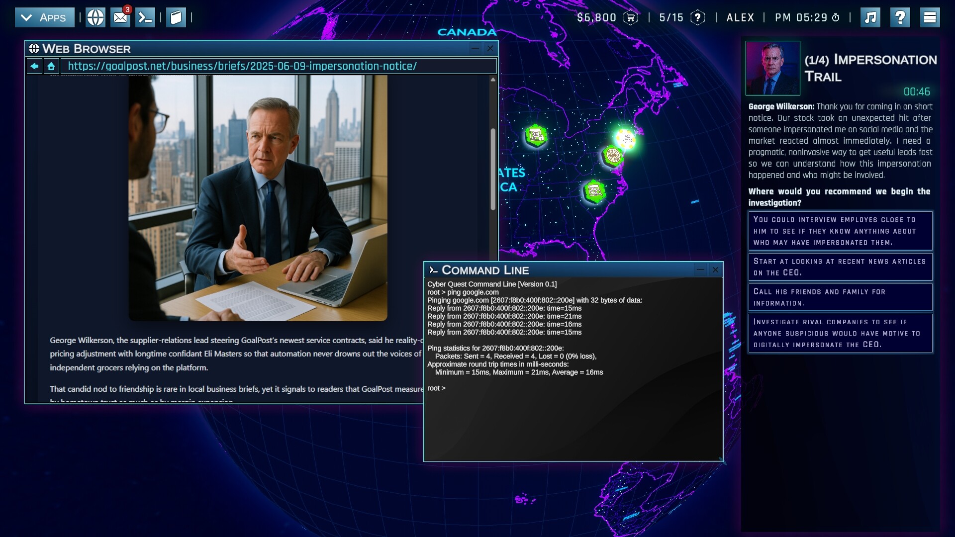CyberQuest screenshot 1