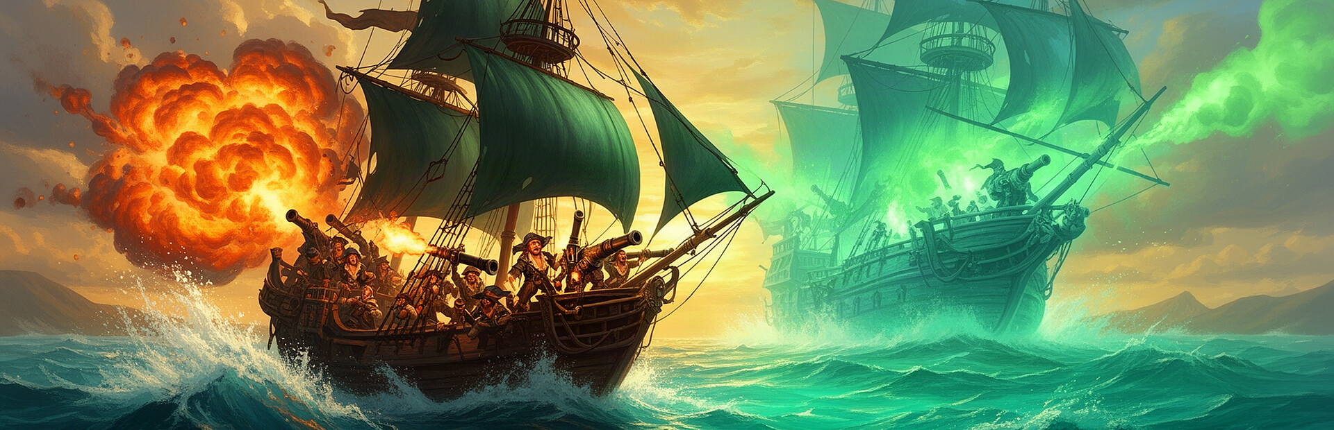 Pirate Skulls and Sails Online