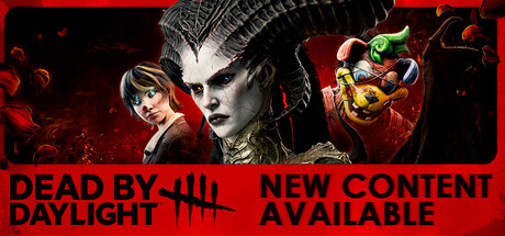 Dead by Daylight key art from the game's Steam store page