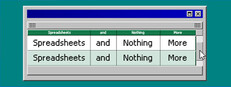 Spreadsheets and Nothing More