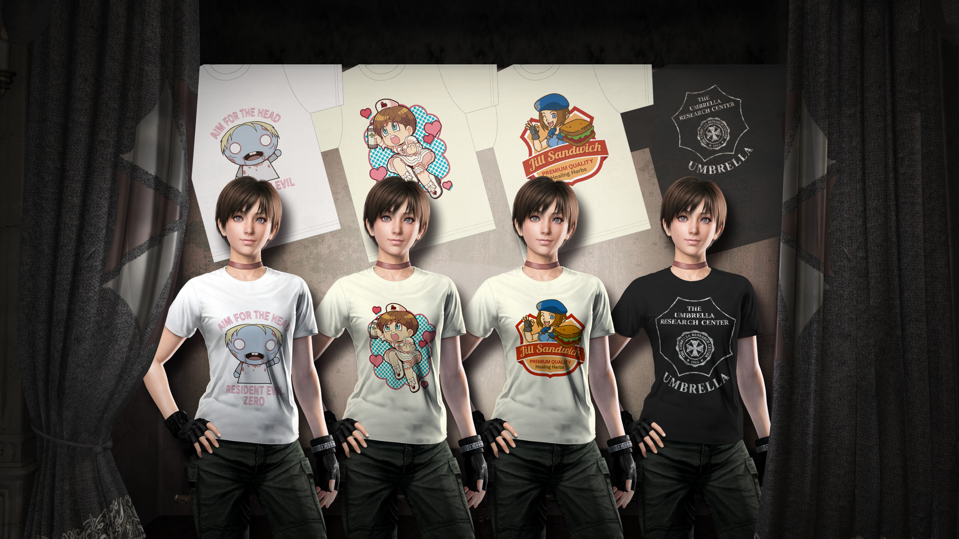 Resident Evil 0 Fan Design T-shirt Pack screenshot 1