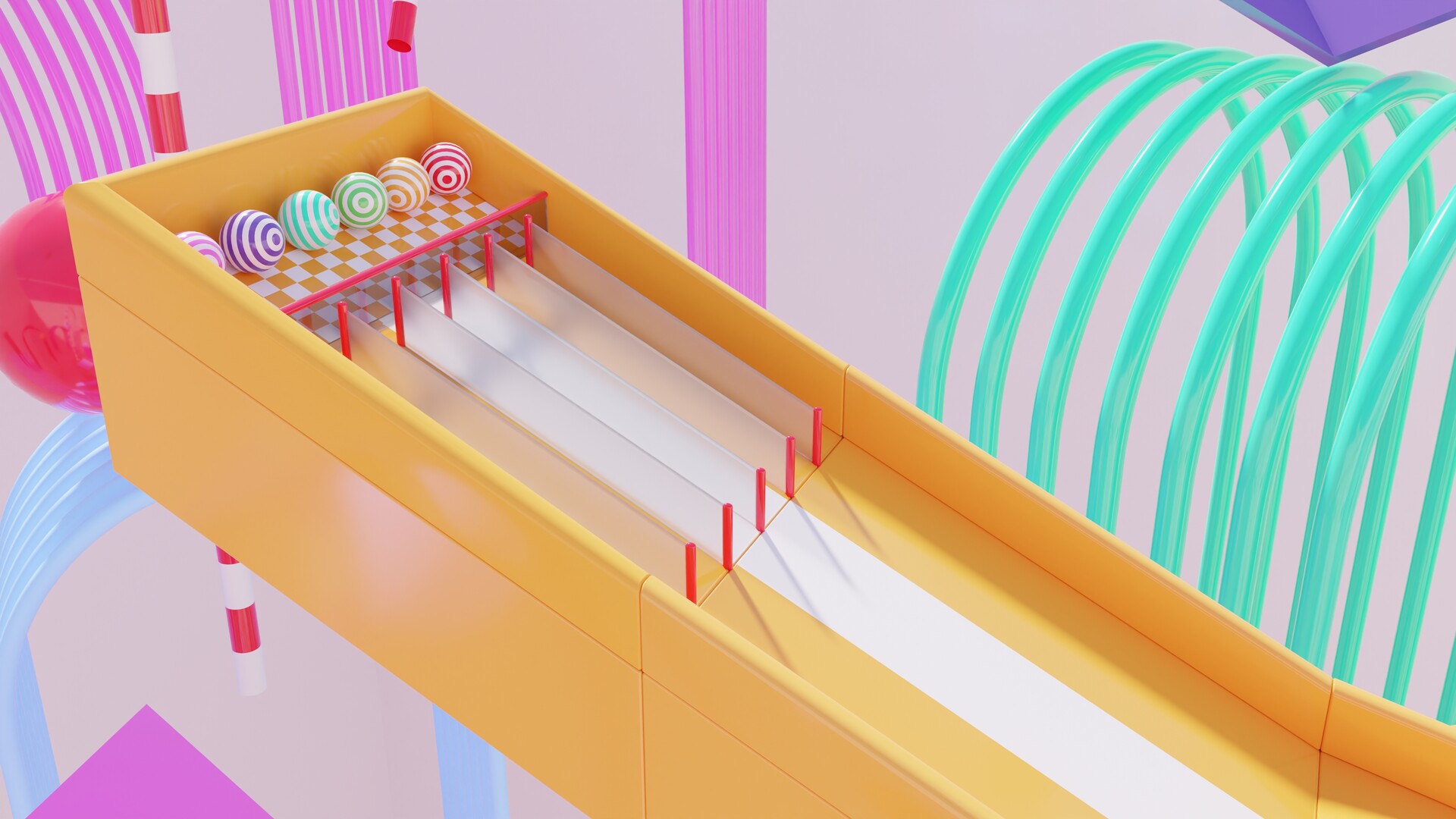 Rollout Rally - Marble racing gameplay