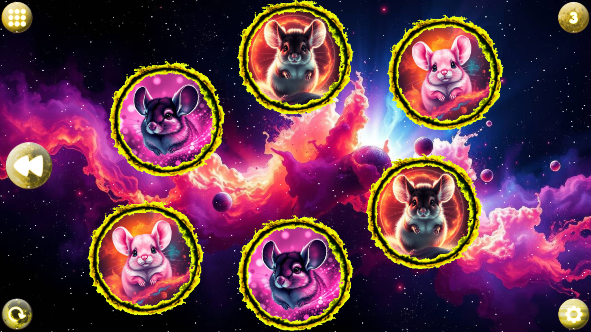 Space Memory: Chinchillas screenshot 2