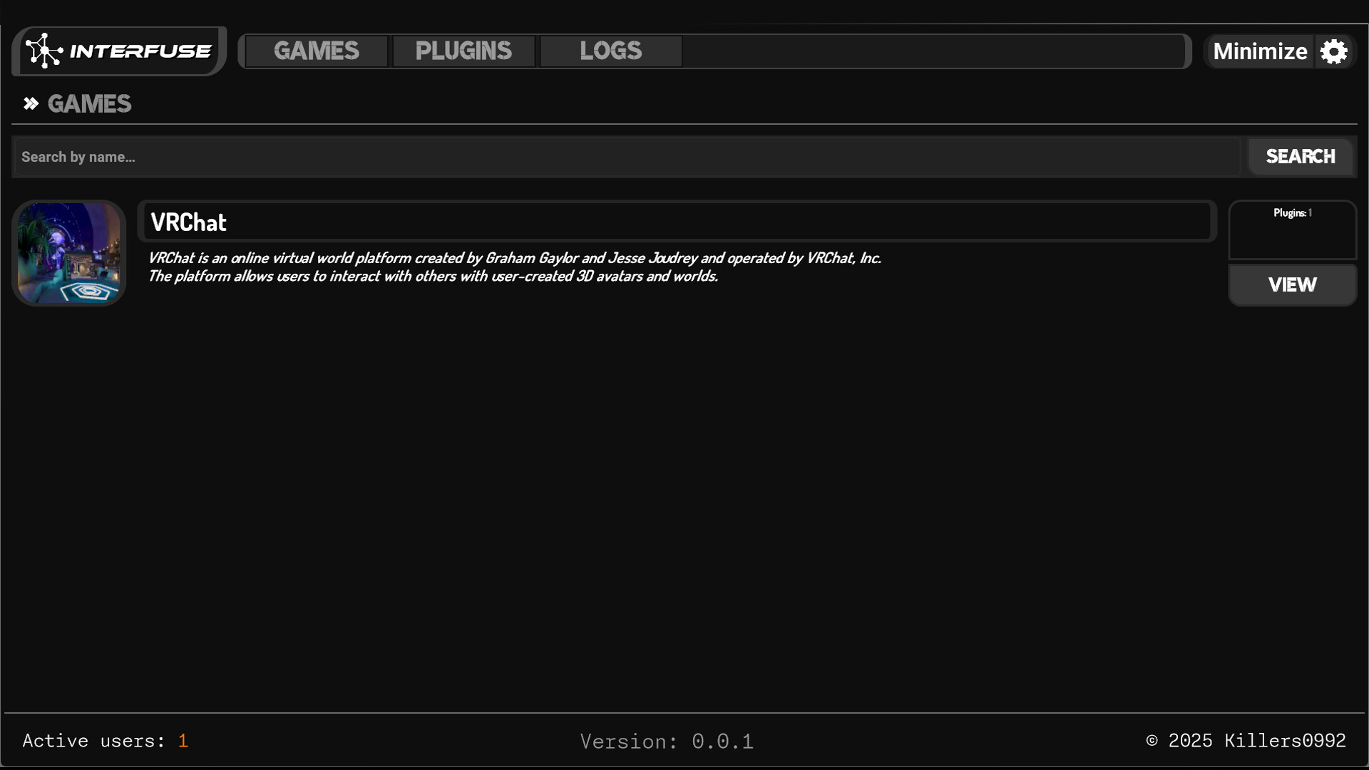 Interfuse screenshot 1