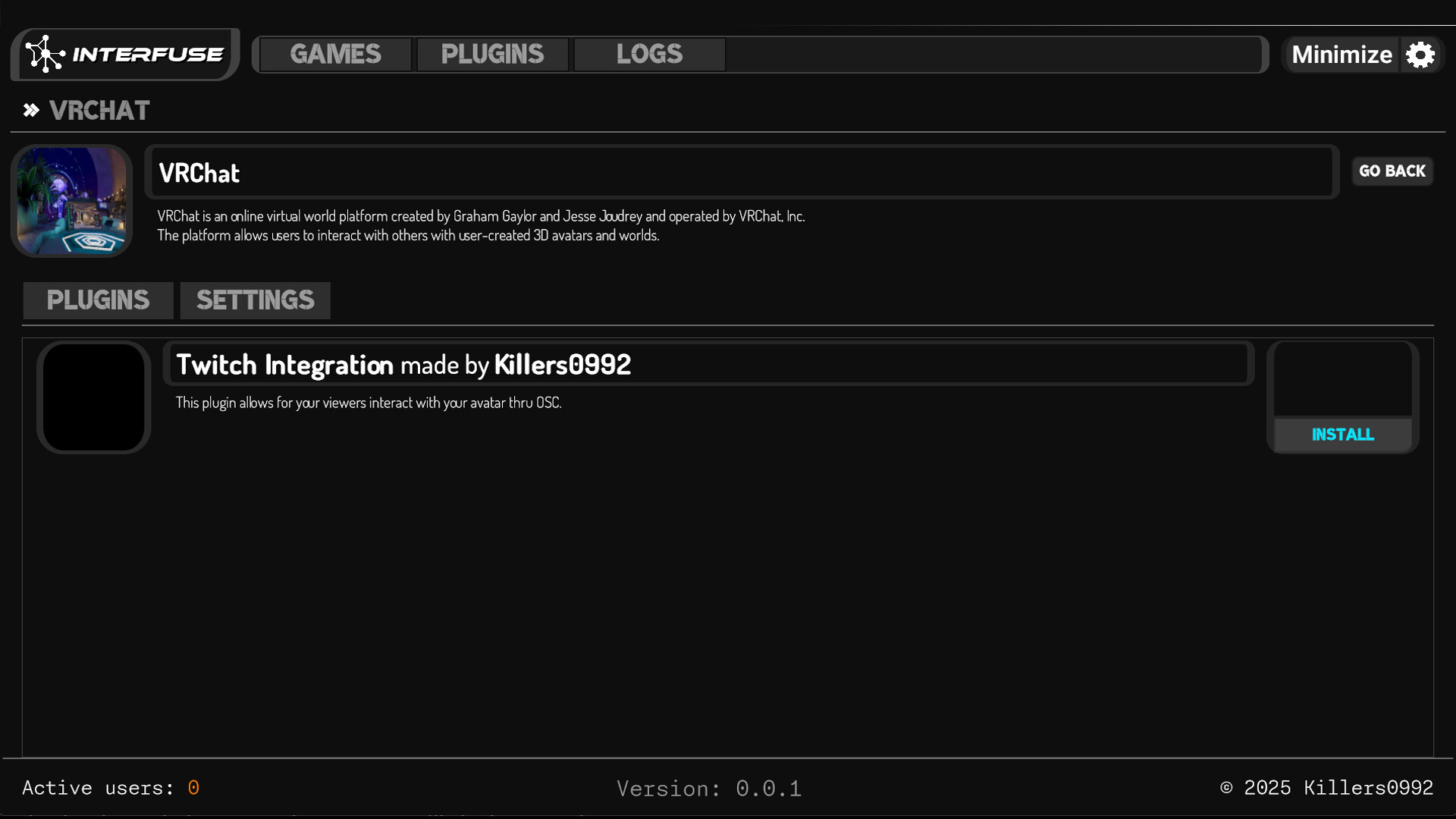 Interfuse screenshot 2