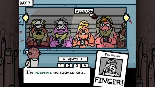 Fingered screenshot
