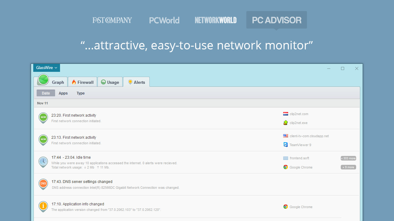 GlassWire Basic screenshot 1