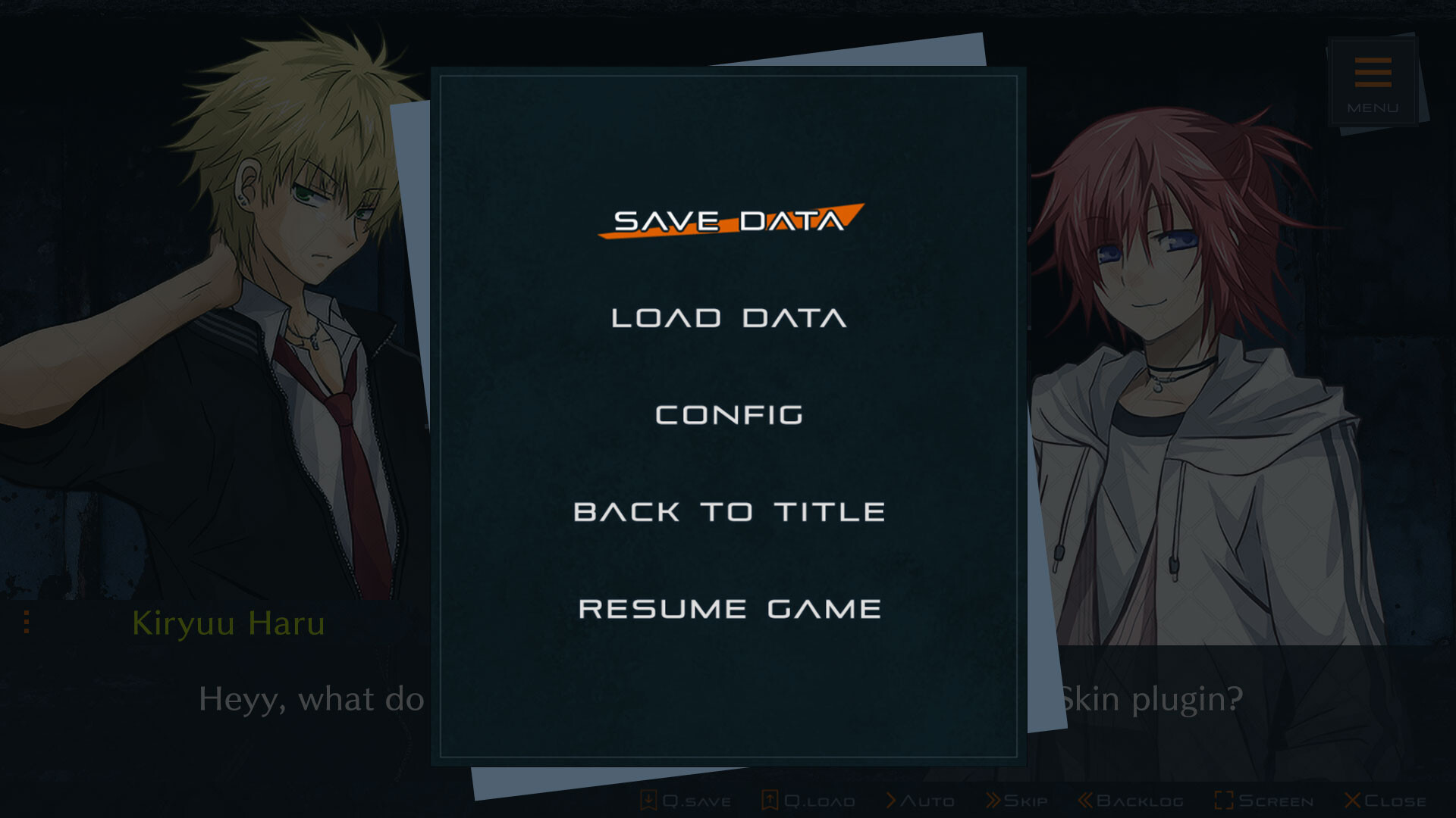 Tyrano Studio - System UI Skin Plugin #2 screenshot 2