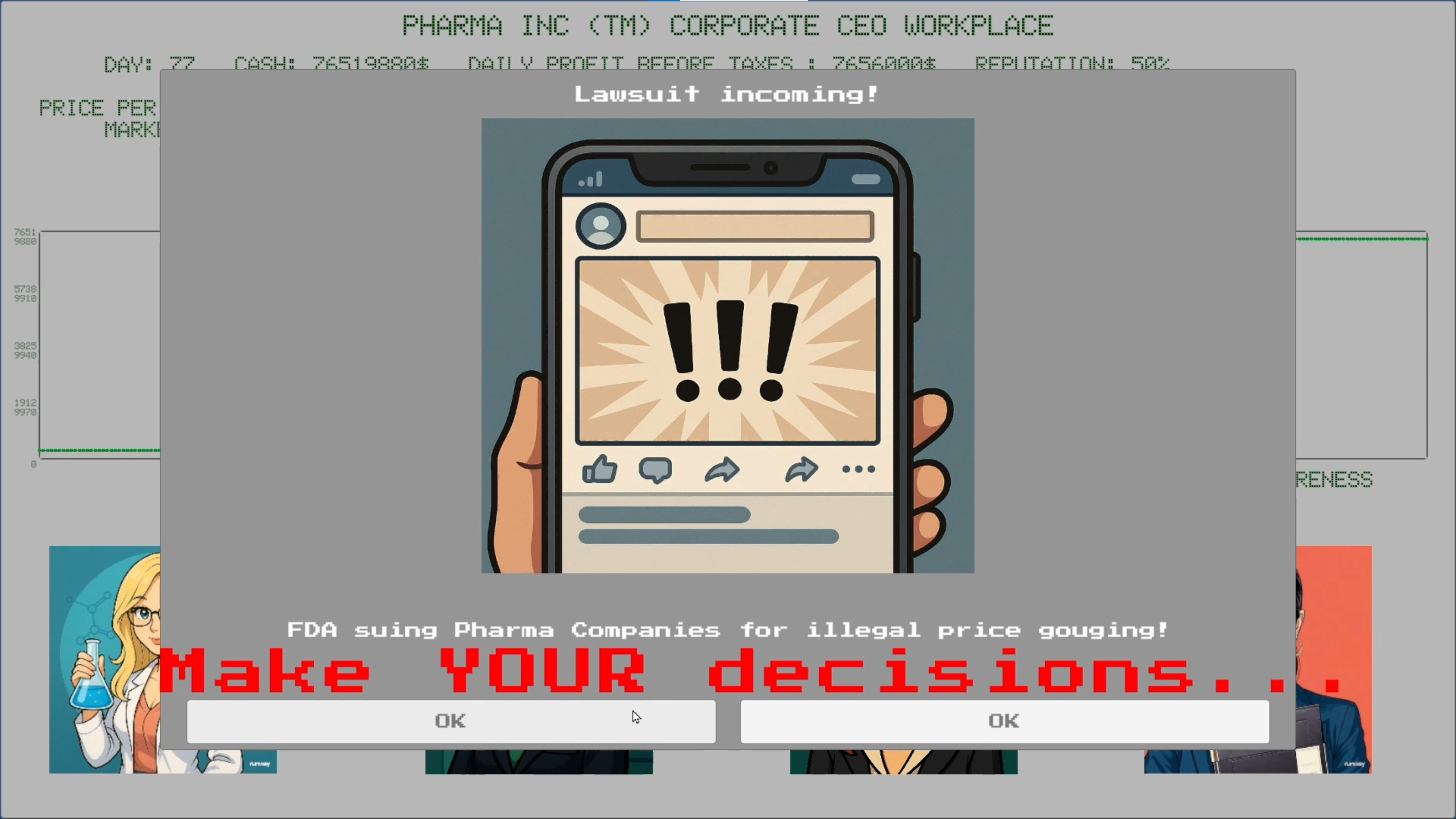 PHARMA INC (TM) SIMULATOR screenshot 3