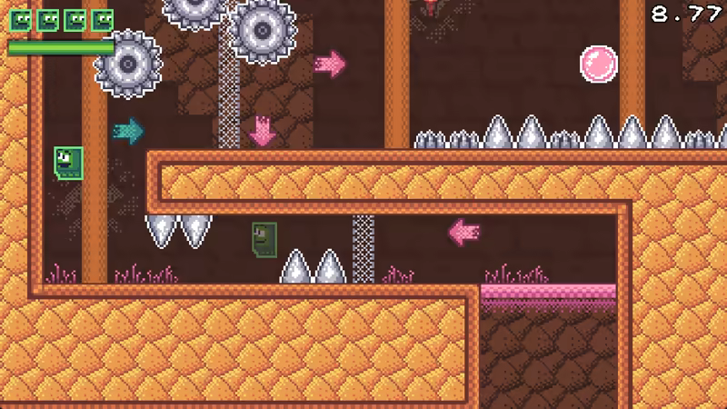 A screenshot of a ghost race.