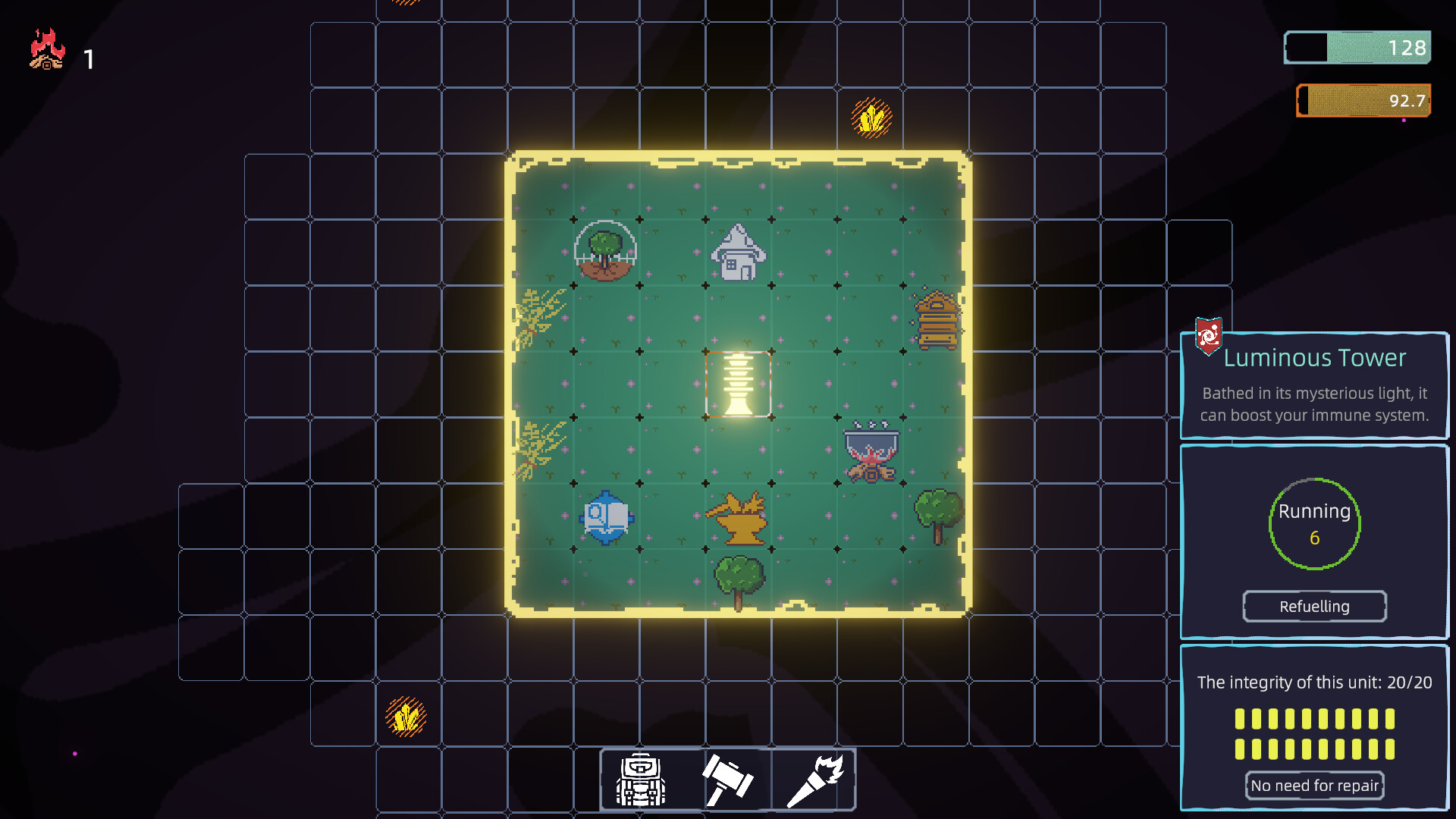 永夜的光塔 Dark Grid screenshot 1