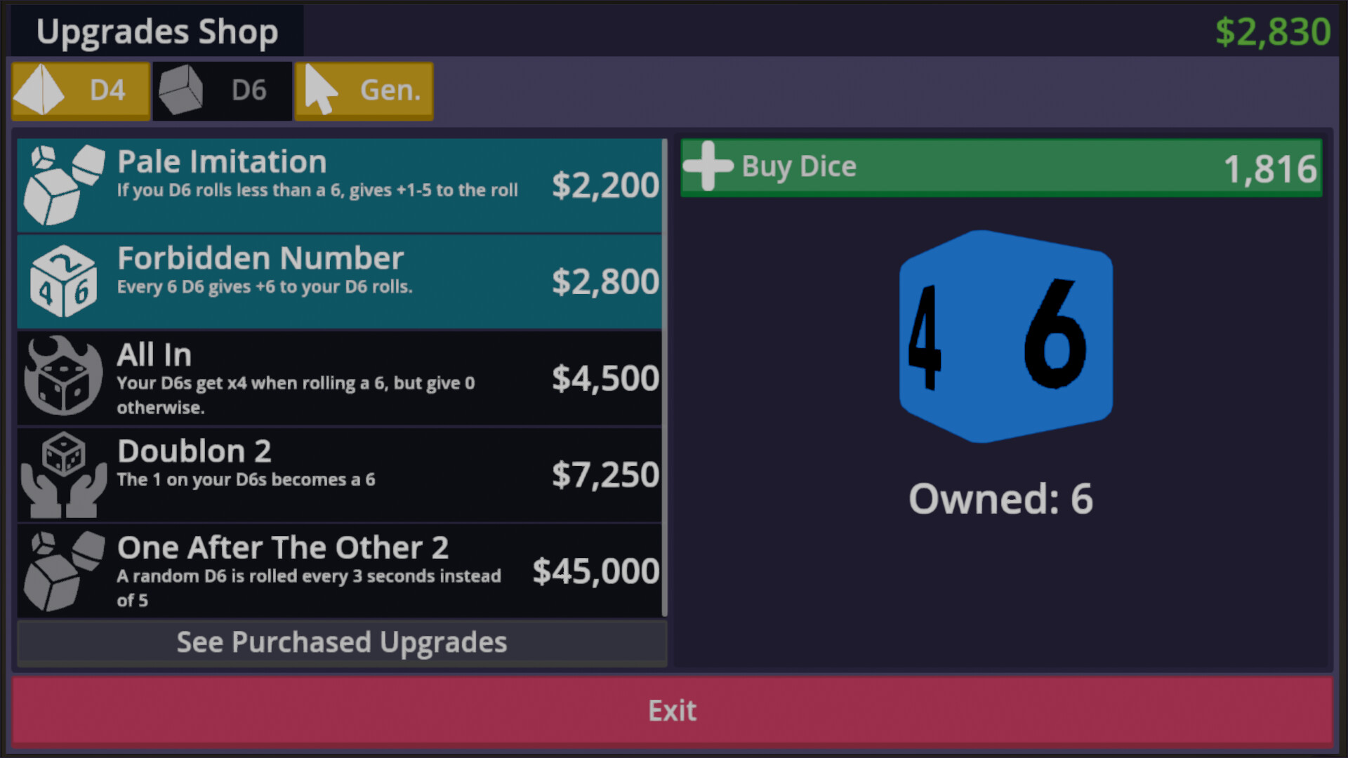 Dice Roller Incremental screenshot 2