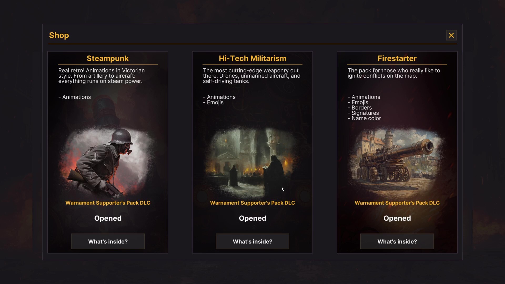 Warnament Visuals and Animations Pack screenshot 1