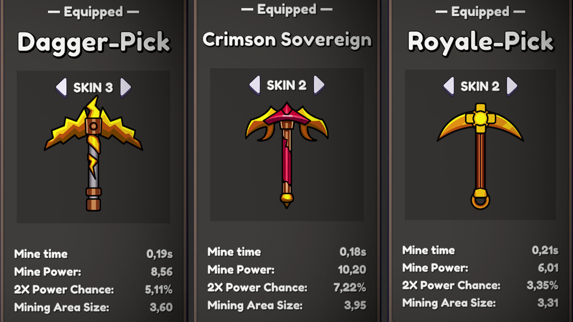 Keep on Mining! - Pickaxe skins SUPPORT PACK screenshot 3