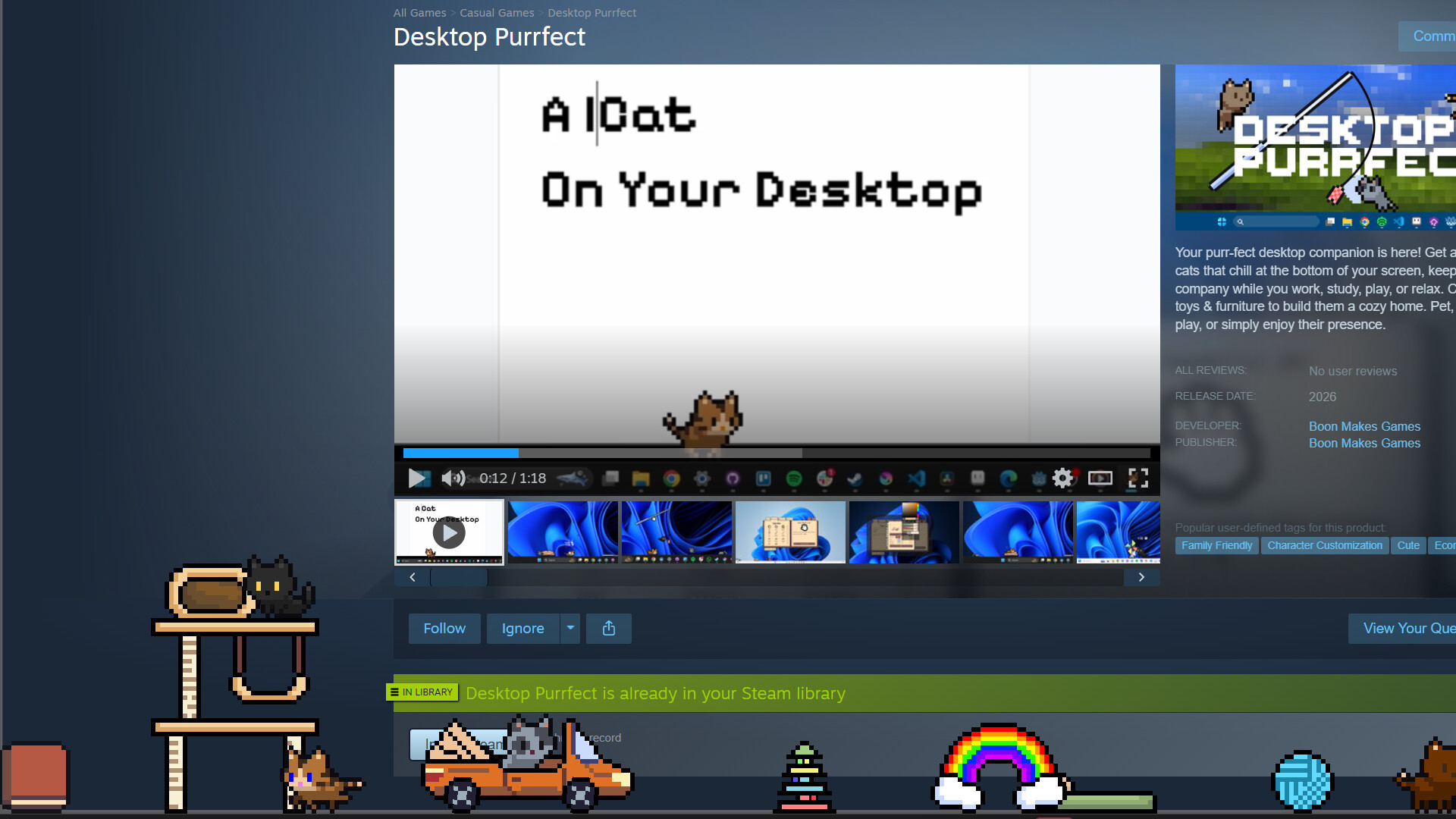 Desktop Purrfect screenshot 1