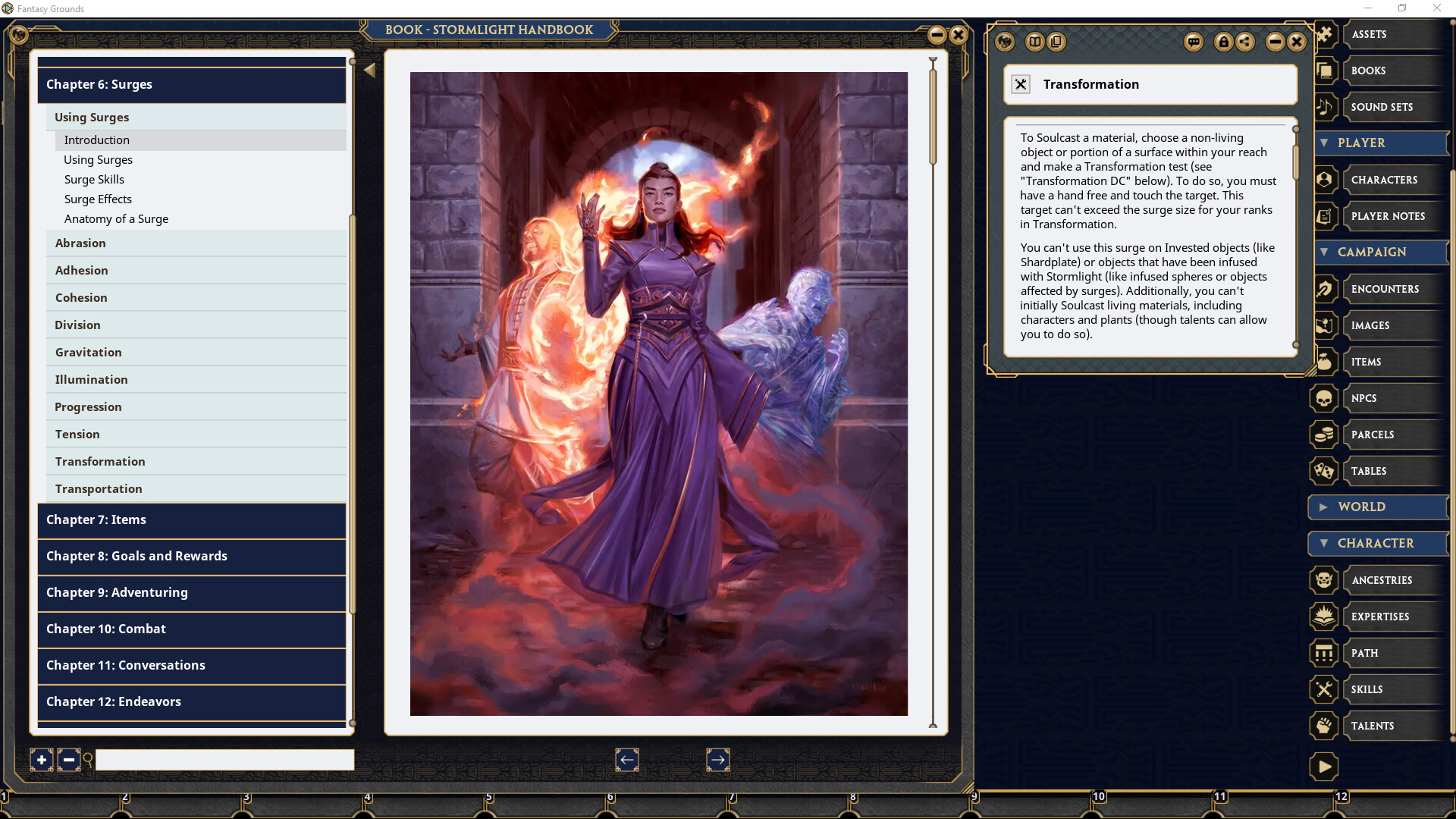 Fantasy Grounds - Stormlight Handbook screenshot 3