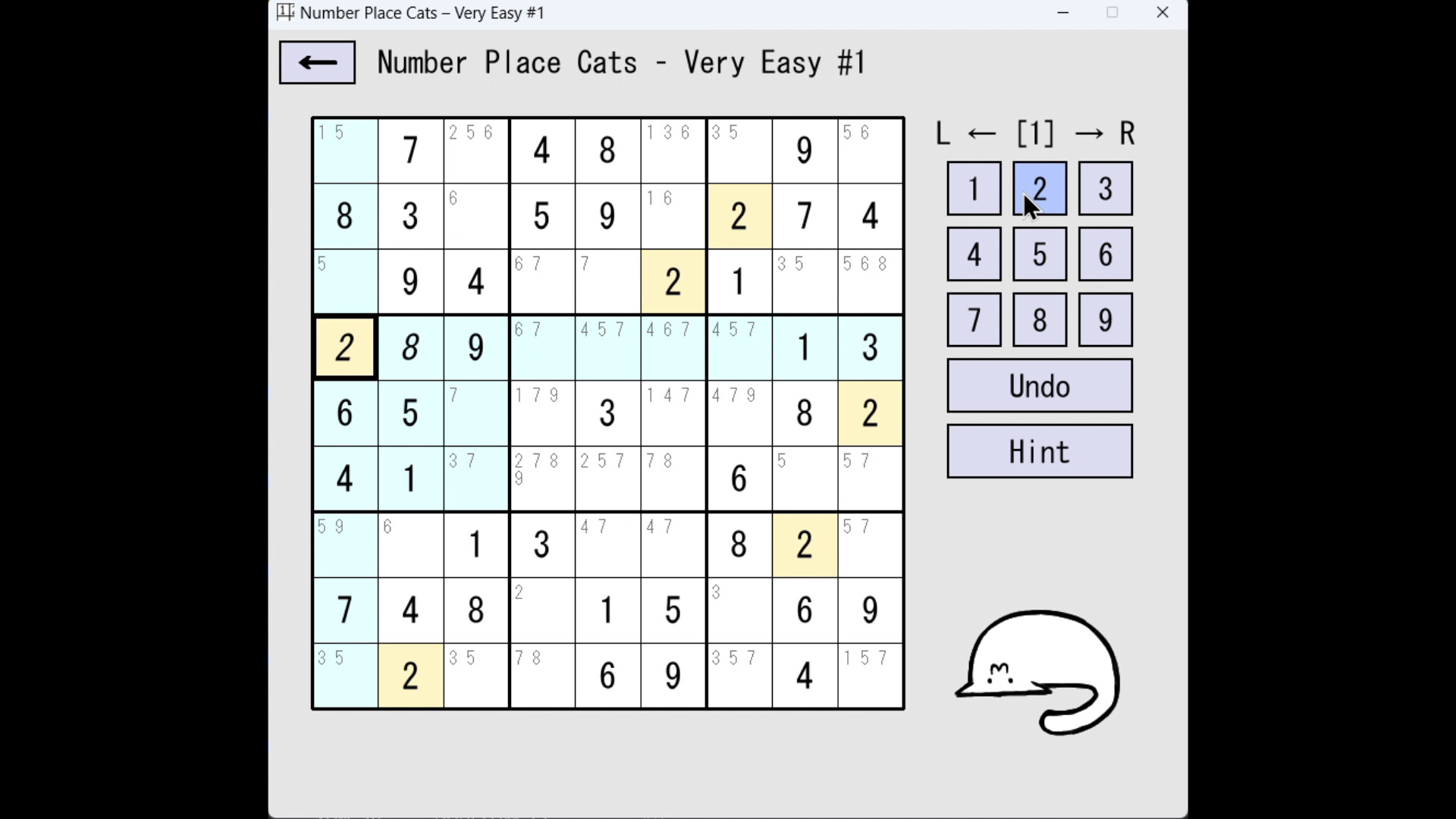 Number Place Cats screenshot 1