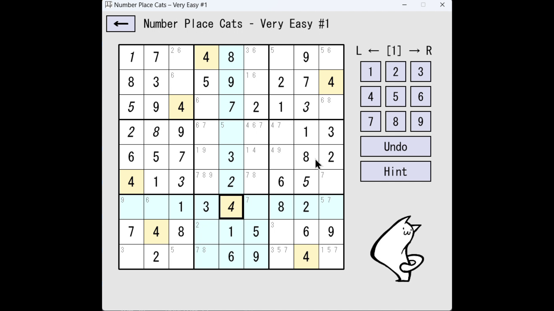 Number Place Cats screenshot 3