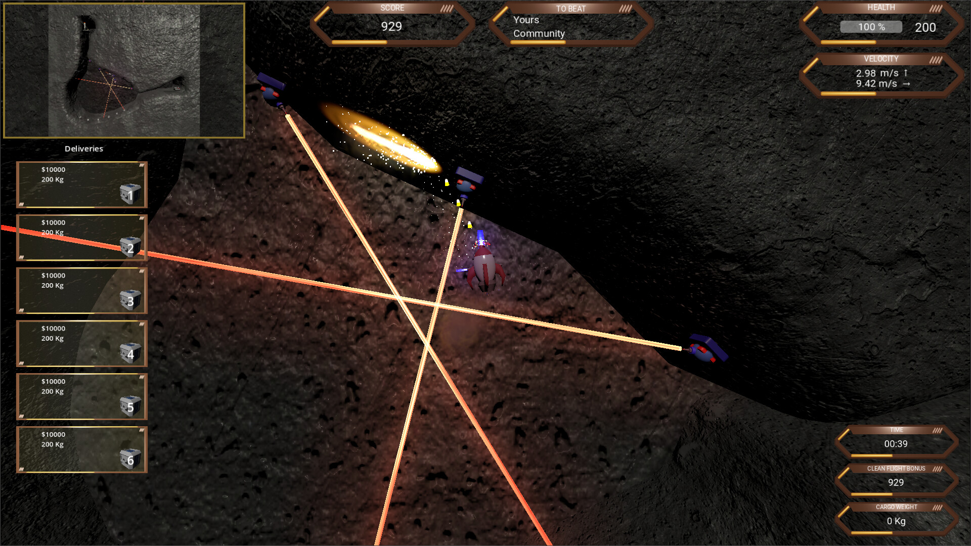 RocketShip Go Up screenshot 2