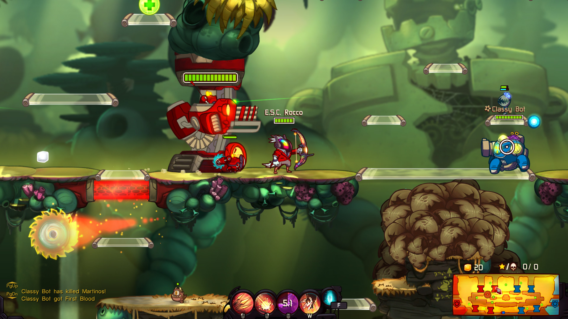 Awesomenauts - Electronic Supersonic Cybertronic Rocco Skin screenshot 3