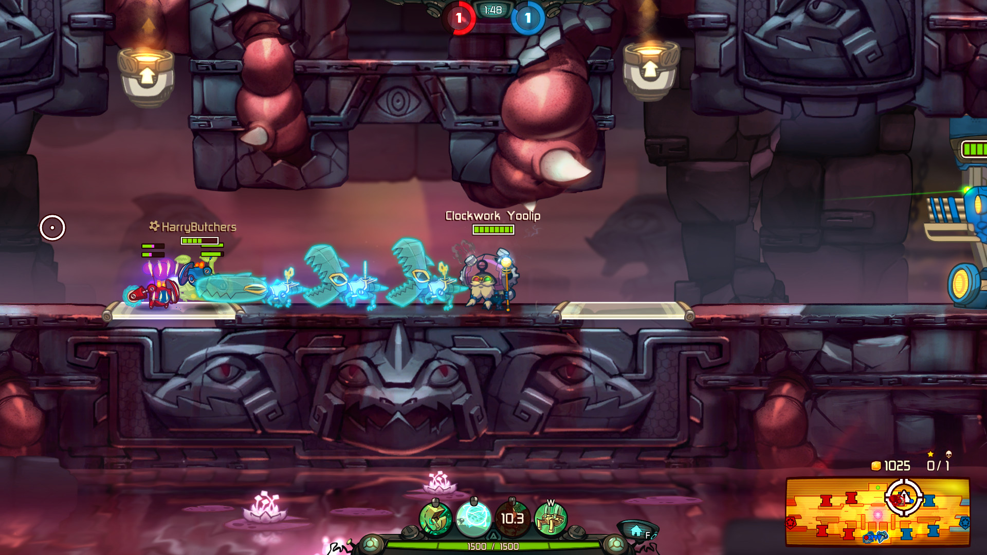 Awesomenauts - Clockwork Yoolip Skin screenshot 3