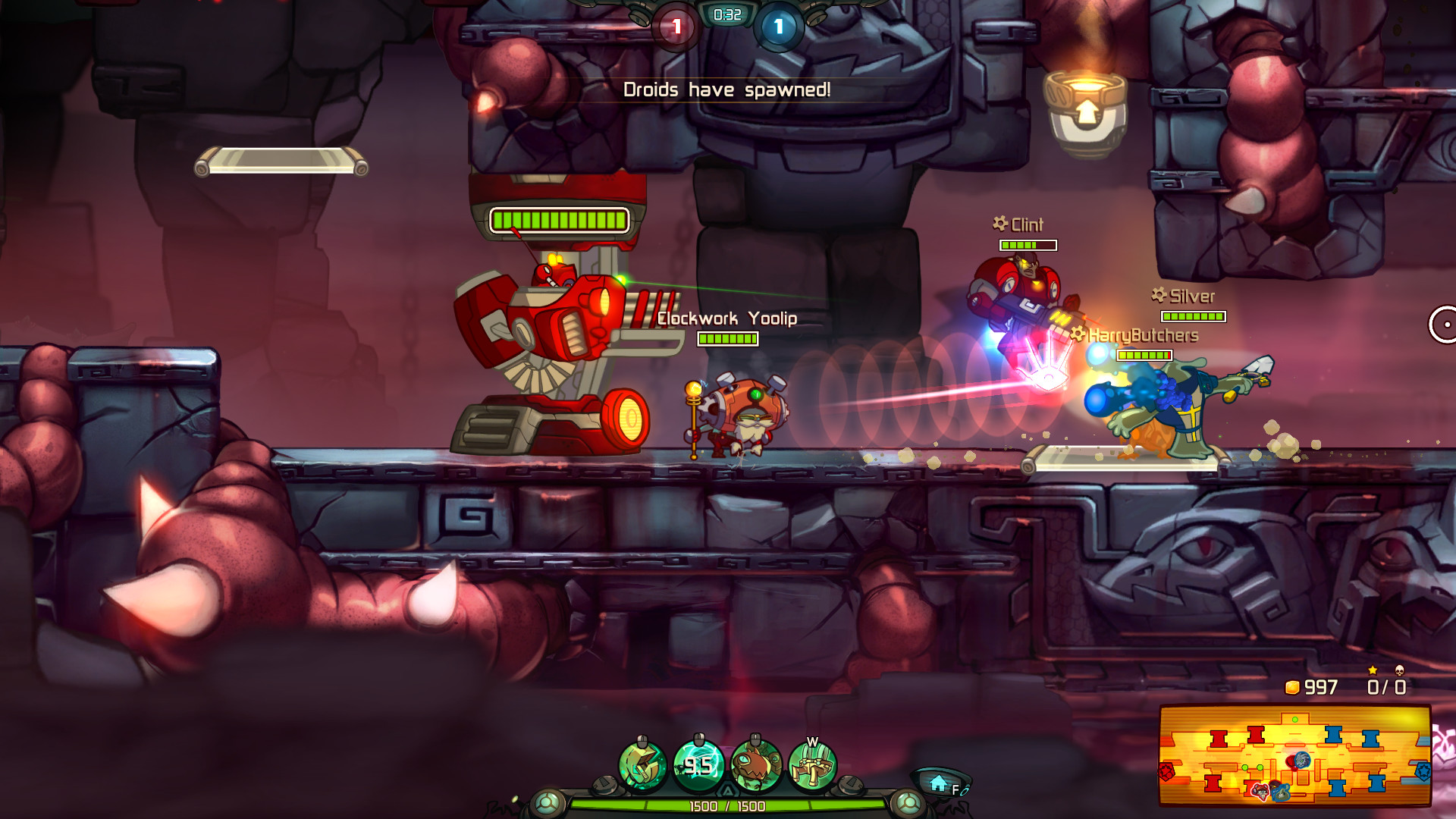 Awesomenauts - Clockwork Yoolip Skin screenshot 4