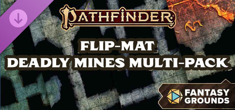 Fantasy Grounds - Pathfinder 2 RPG - Flip-Mat: Deadly Mines Multi-Pack