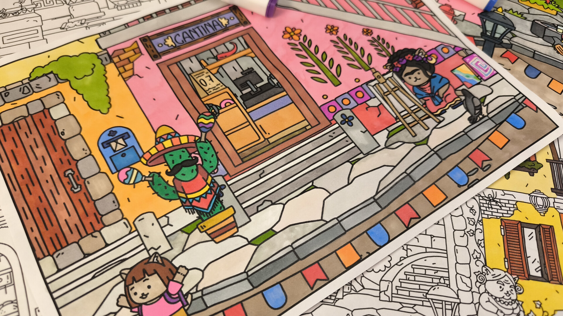 FIND ALL 8: The road to the Maya - Coloring Book screenshot 11