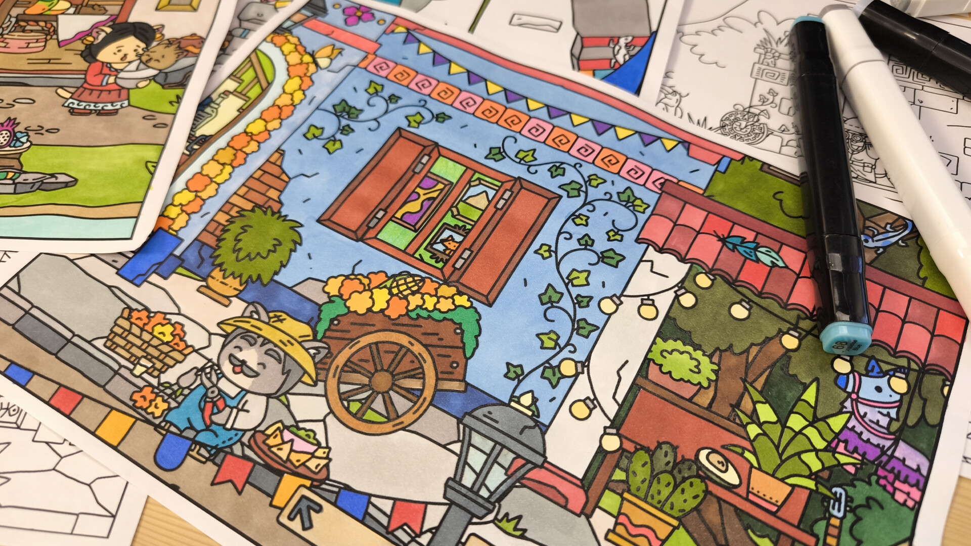 FIND ALL 8: The road to the Maya - Coloring Book screenshot 7