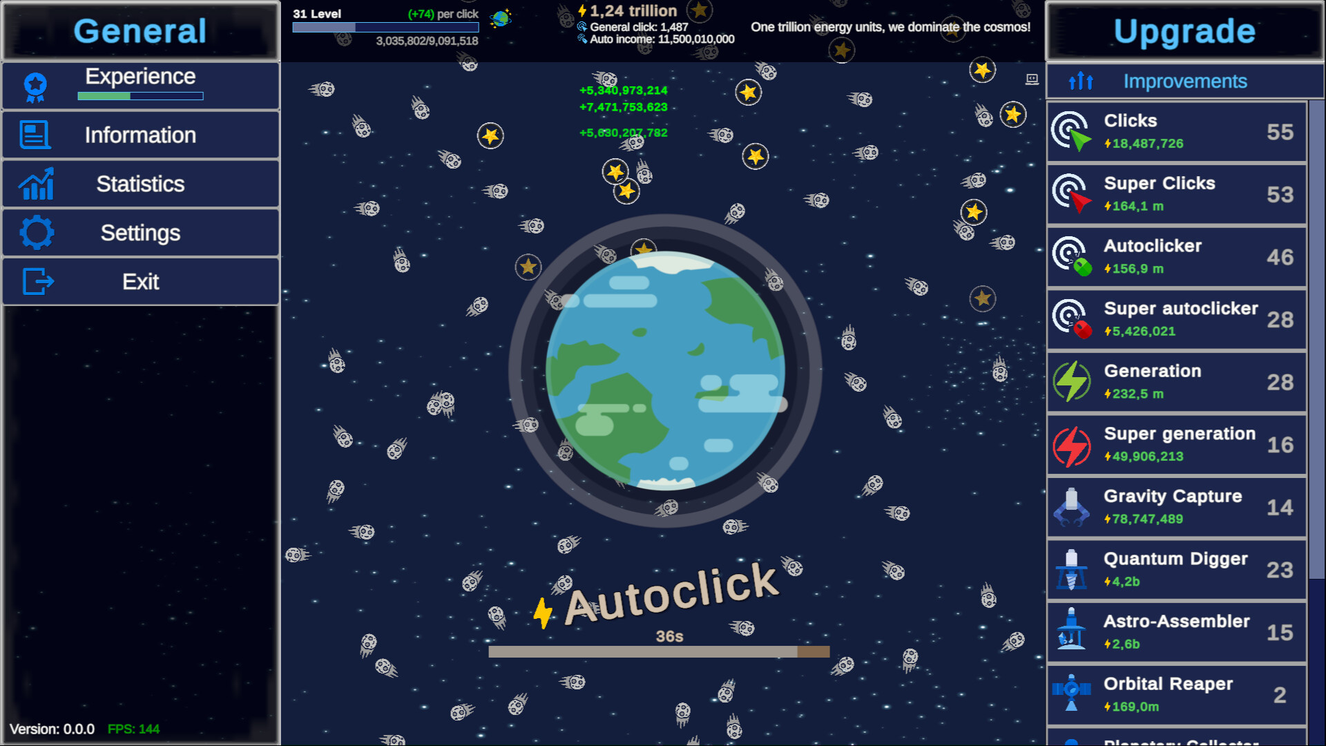 Clicker Astro Planet screenshot 1