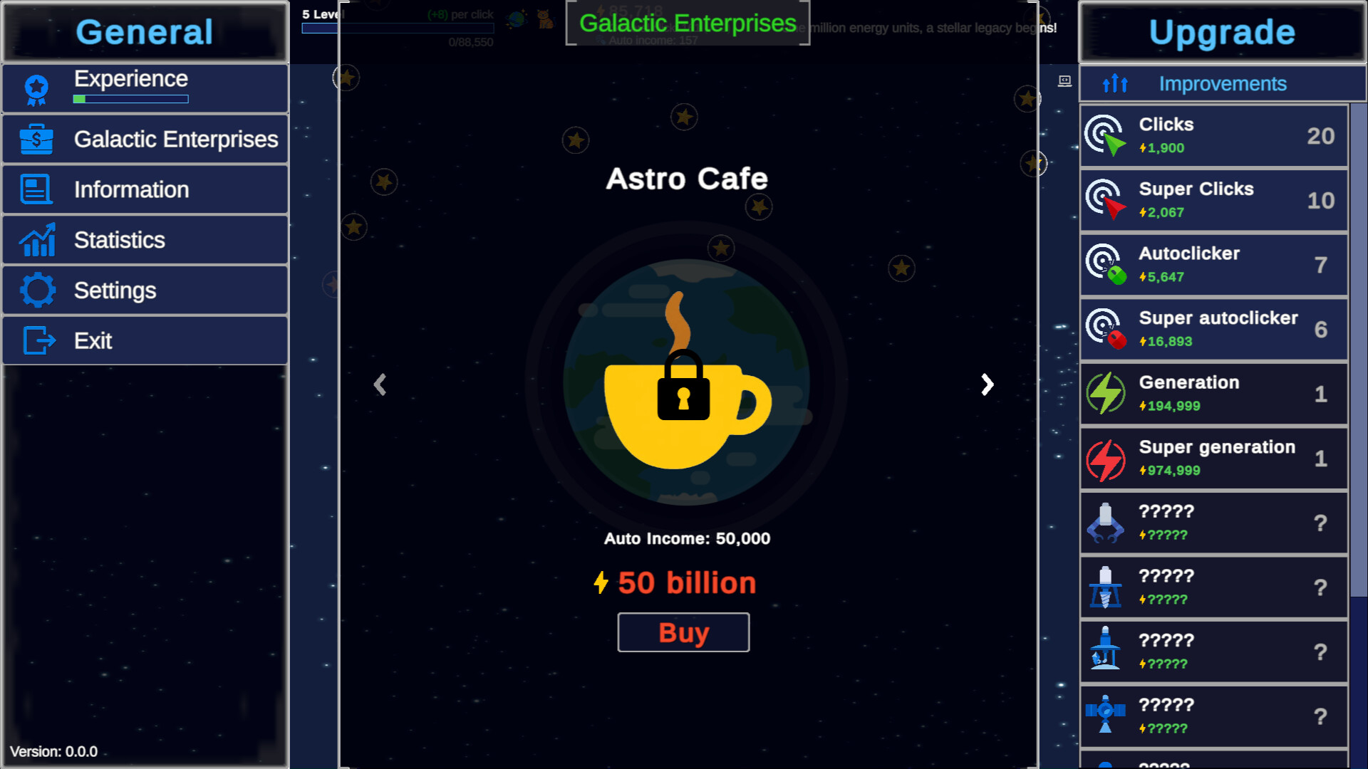 Clicker Astro Planet screenshot 6